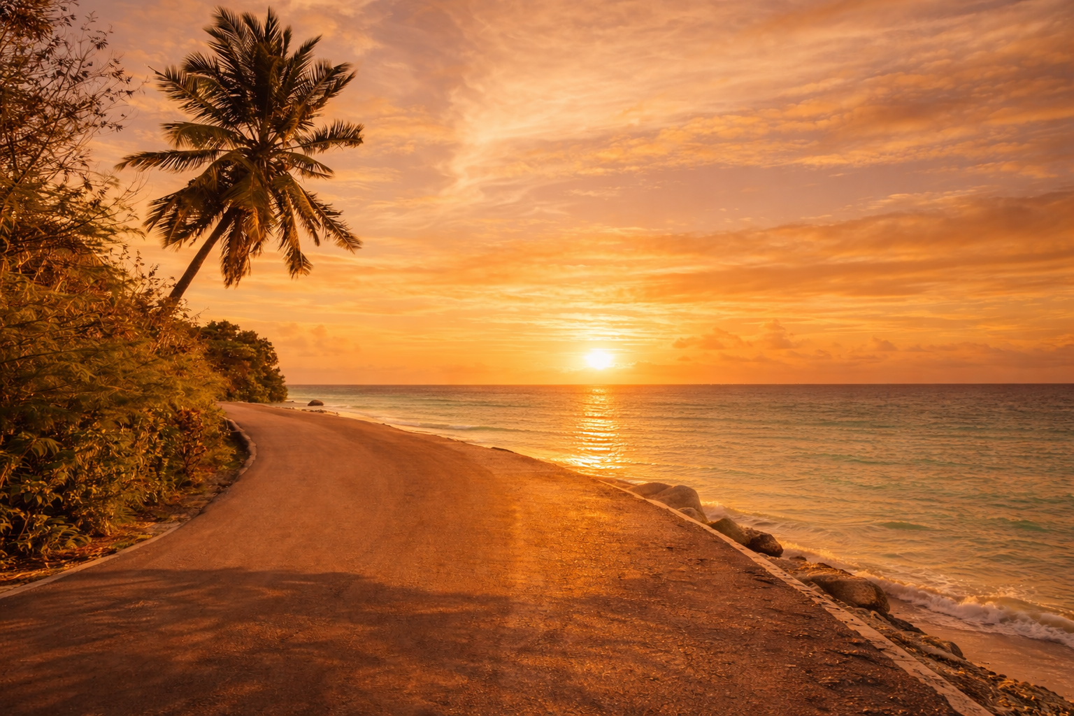 Driving around Praslin